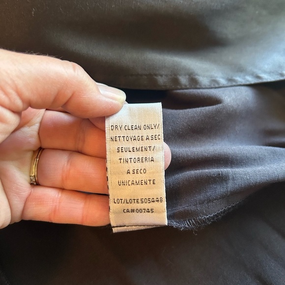 Black Midi Dress with Wrap Front - Picture 10 of 10